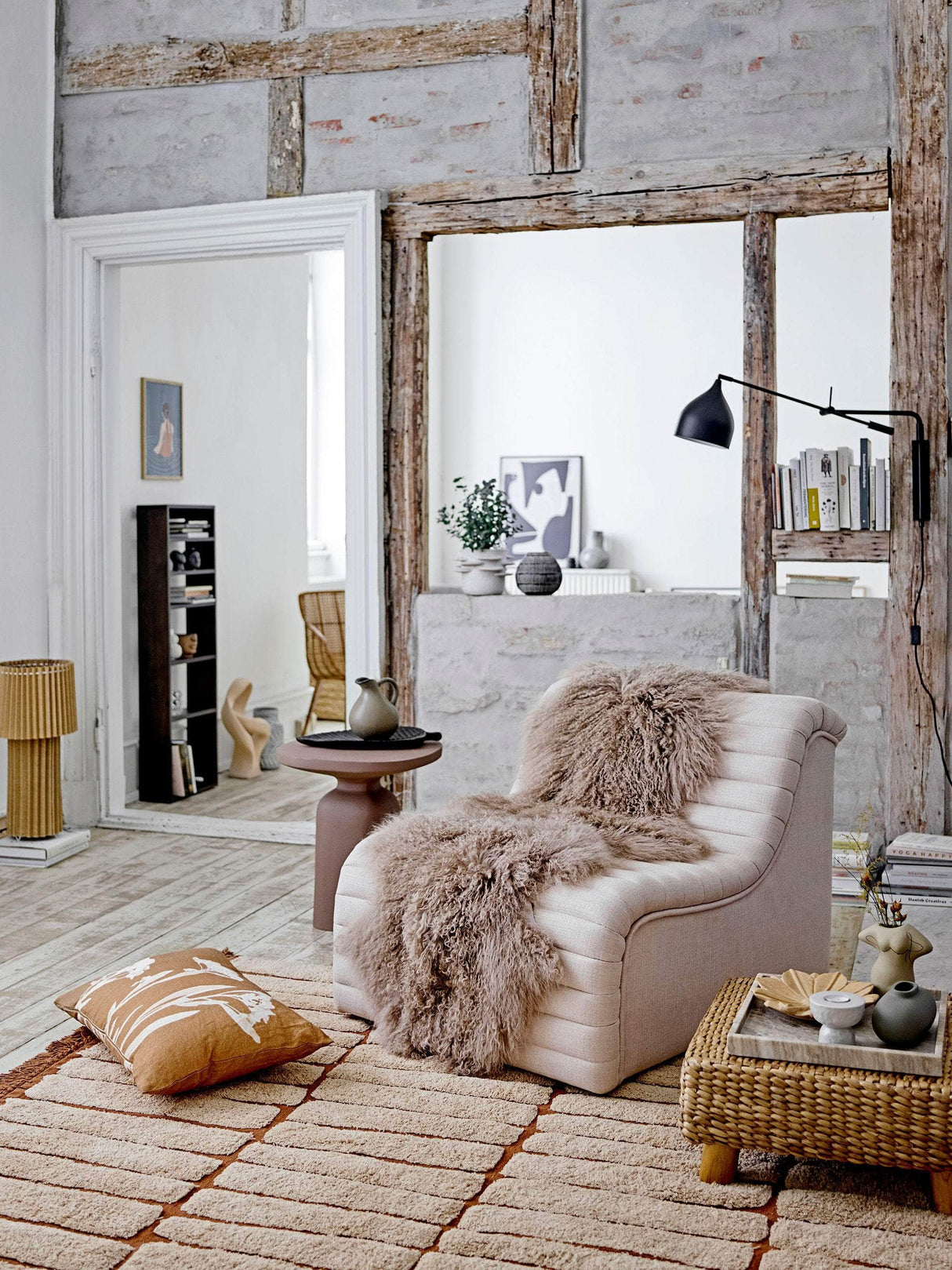 Bloomingville Evi Bakke, Brun, Marmor