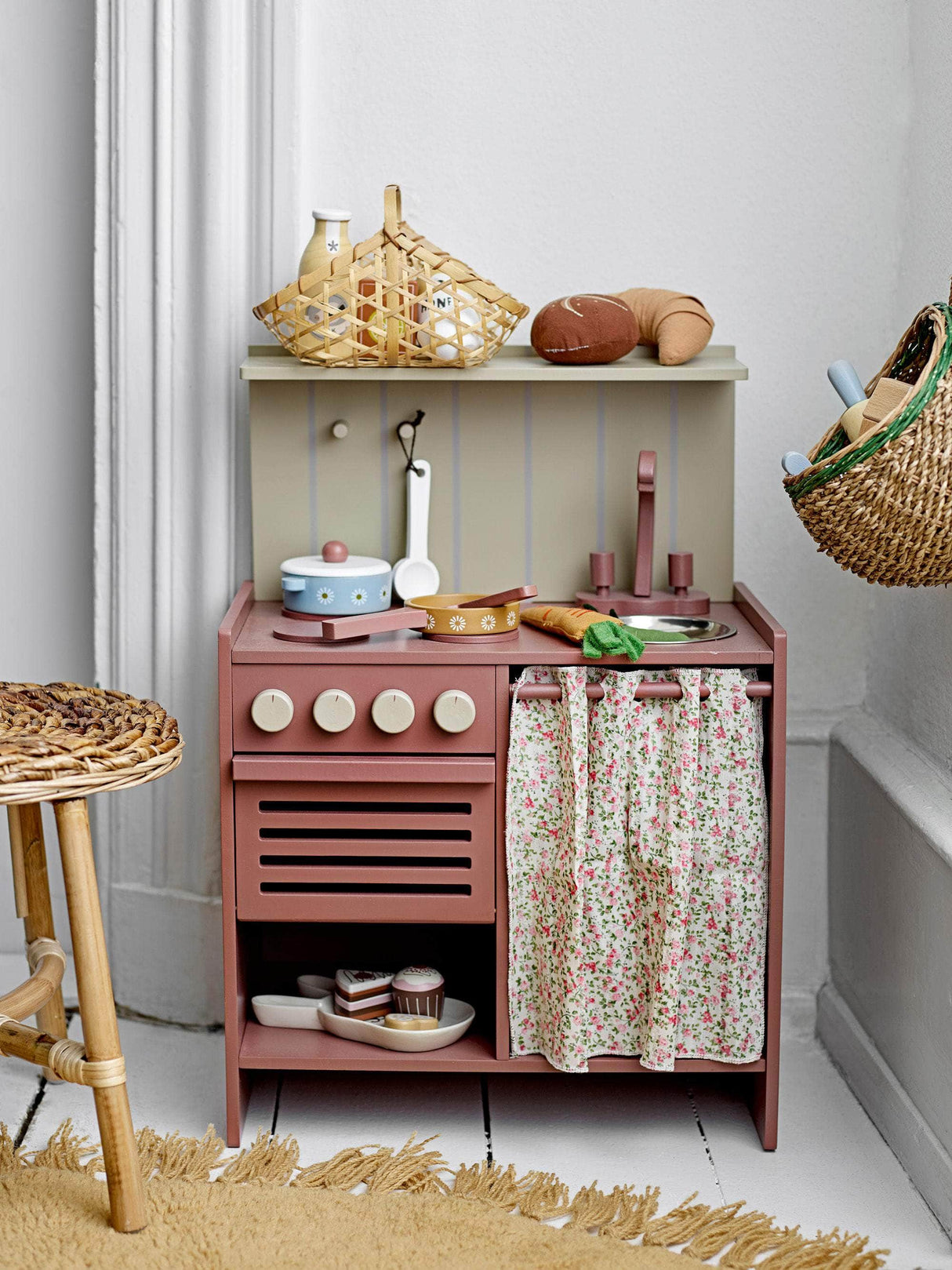 Bloomingville MINI Pippi Mini Komfur, Brun, MDF