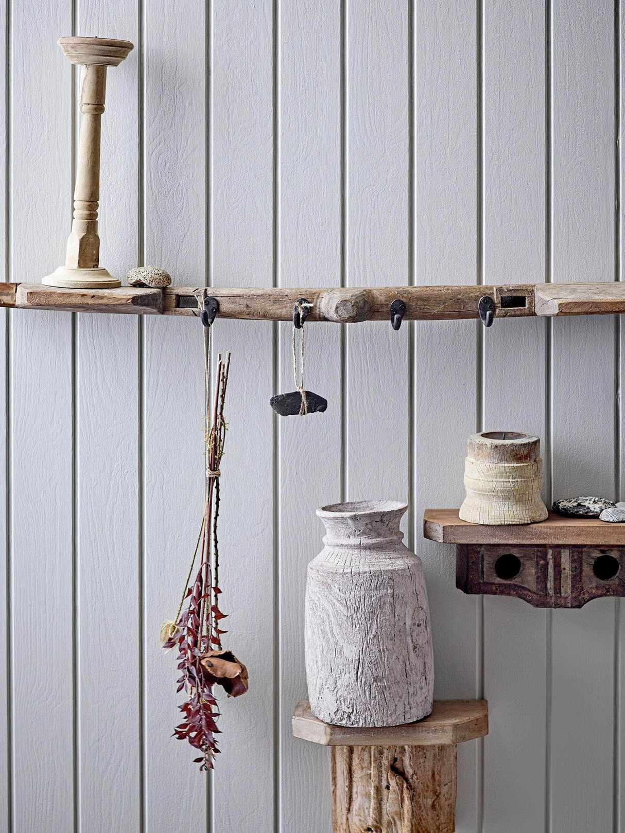 Creative Collection Ifaz Deko Vase, Natur, Genanvendt Træ