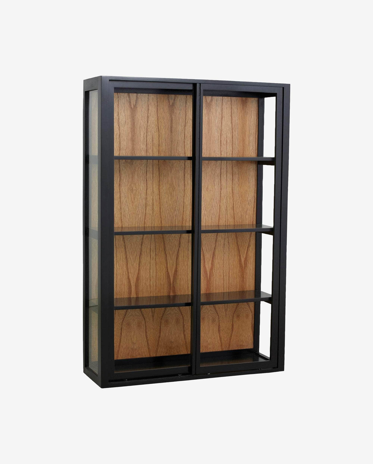 Nordal BEI wall cabinet, sliding doors, black