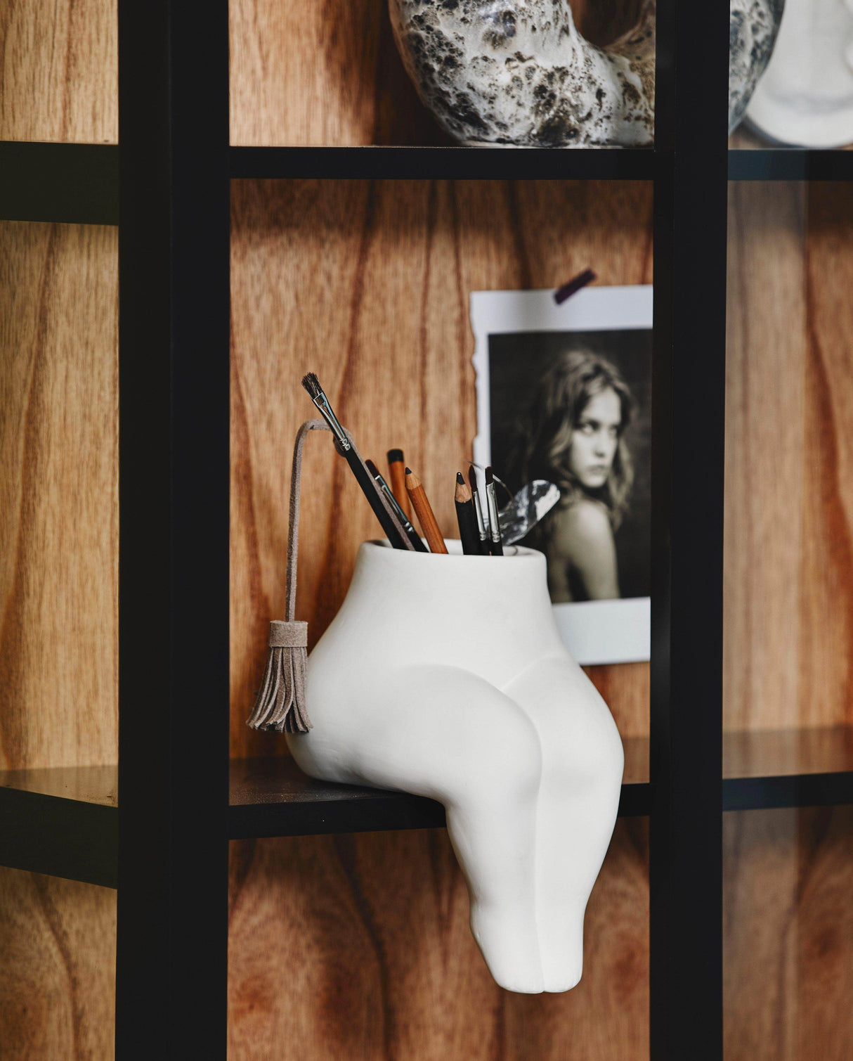 Nordal BEI wall cabinet, sliding doors, black