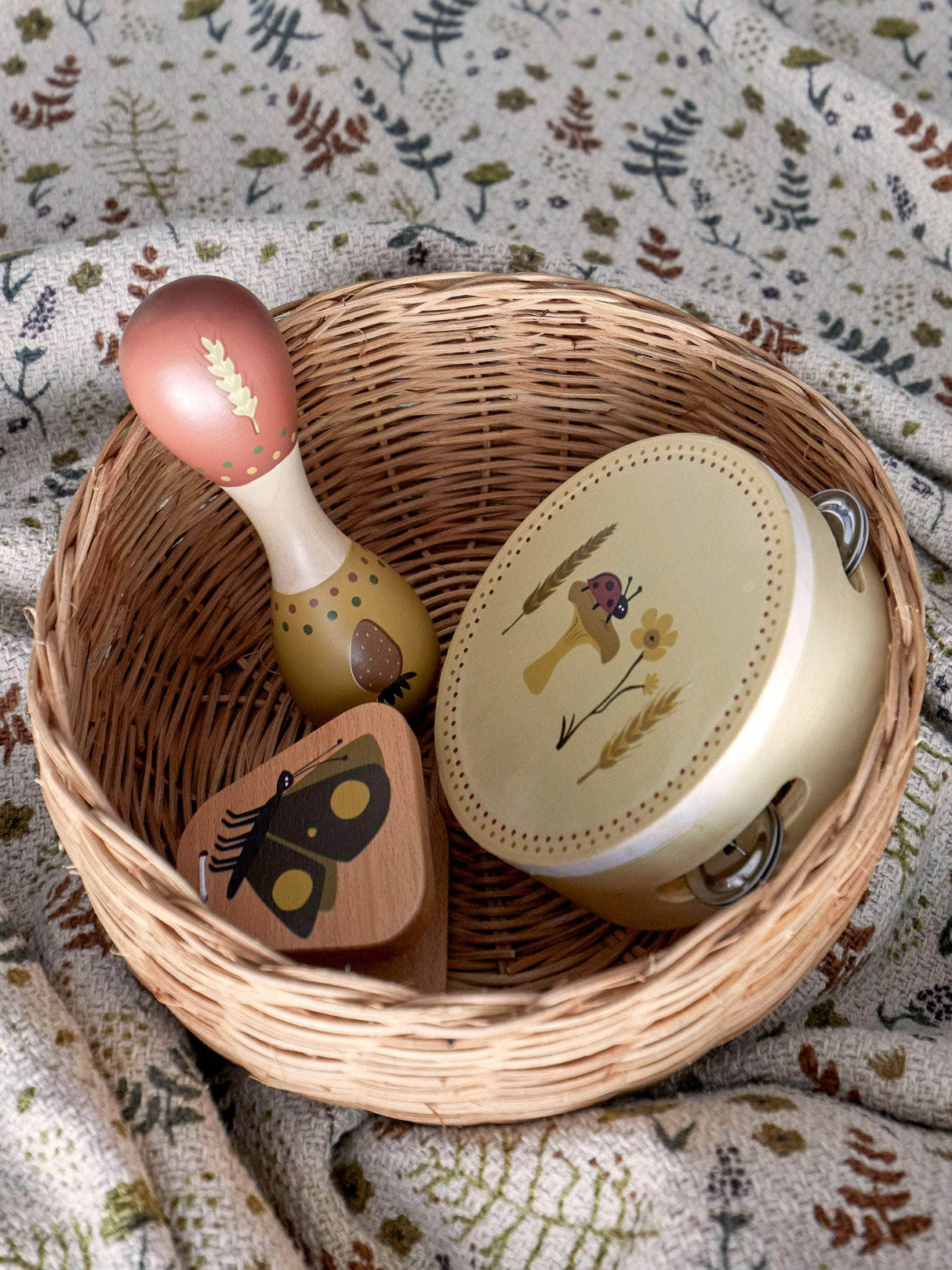Bloomingville MINI Driss Musikinstrument, Brun, Krydsfiner