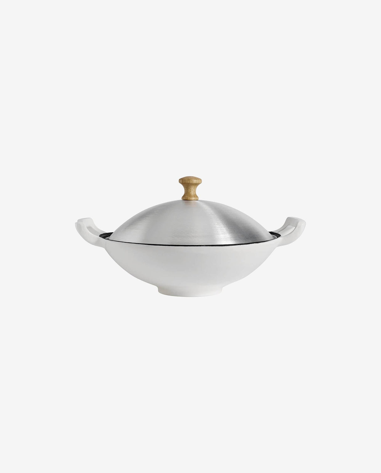 Nordal WOK, white w/silver lid