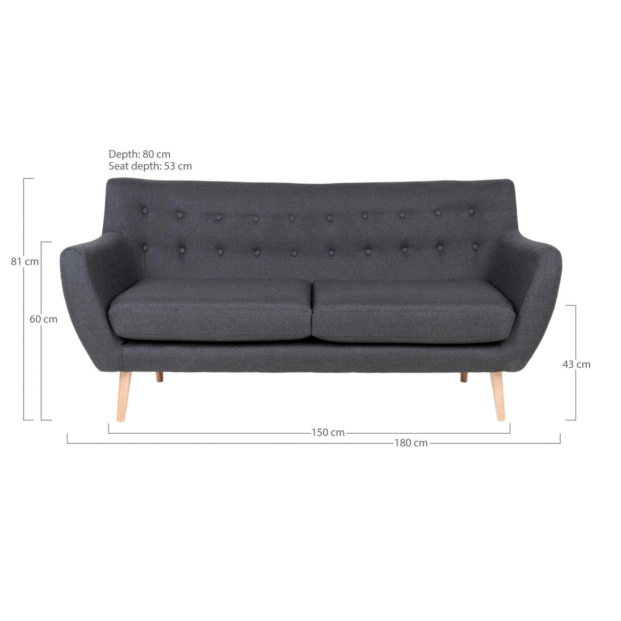 House Nordic Monte 3 Personers Sofa