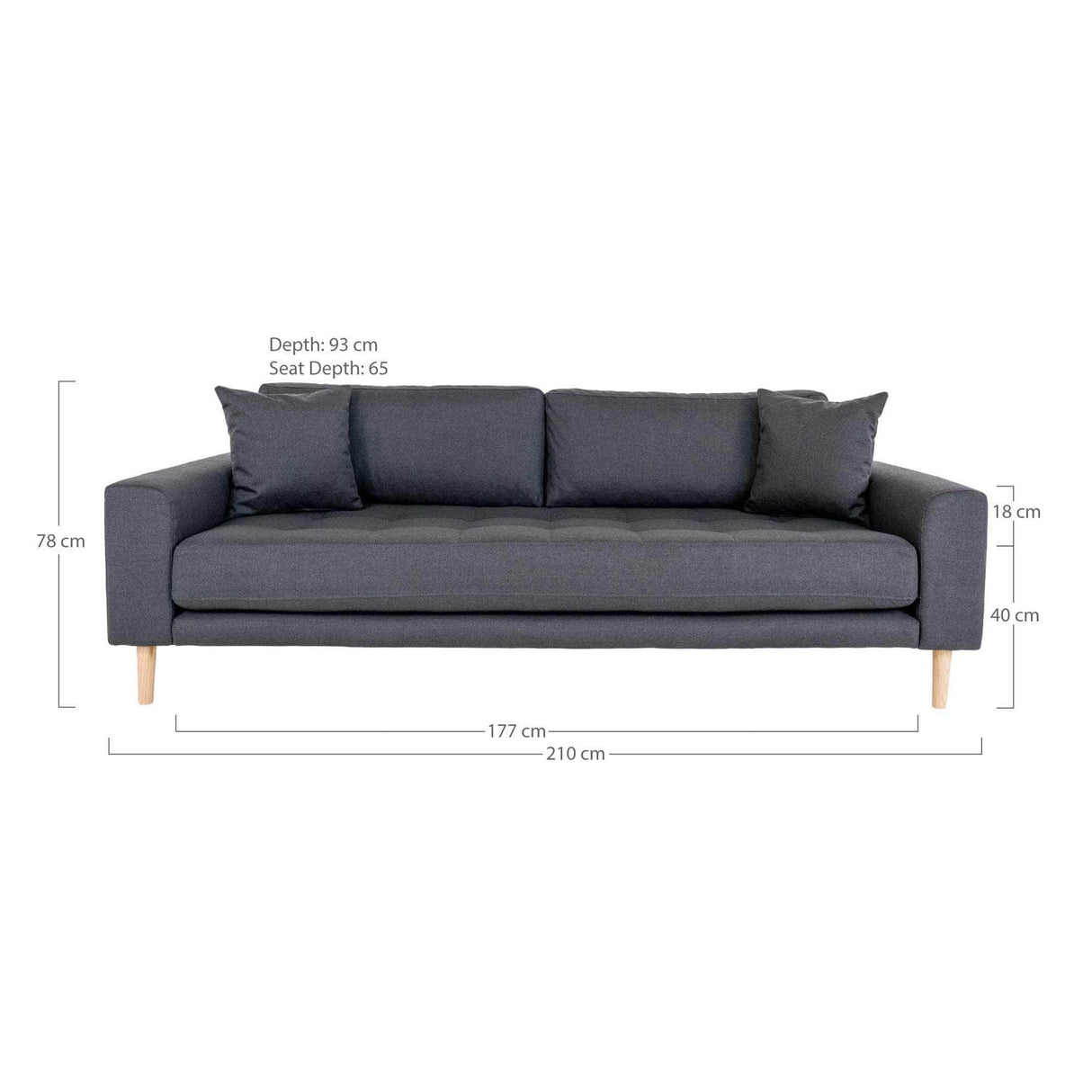 House Nordic Lido 3 Personers Sofa