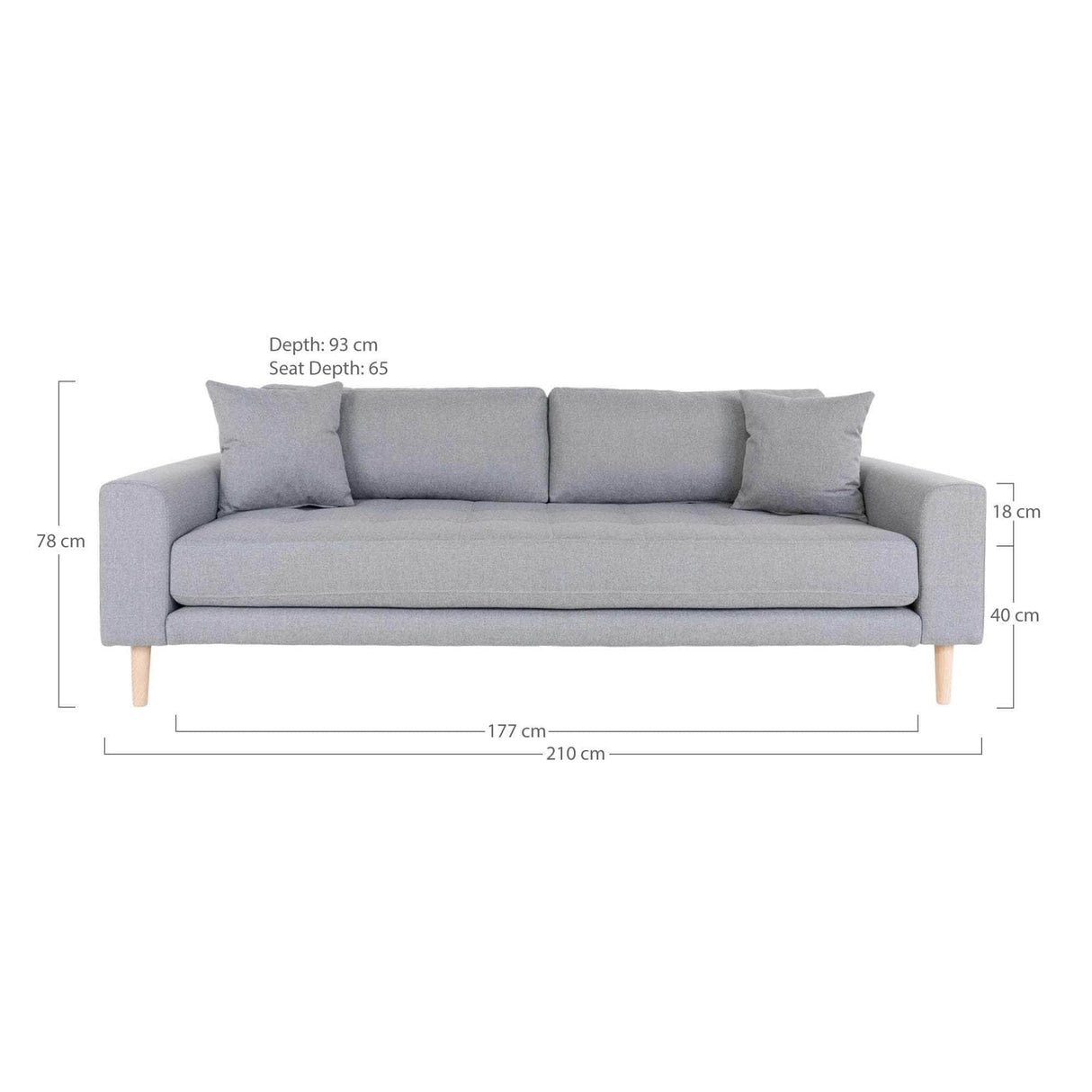House Nordic Lido 3 Personers Sofa