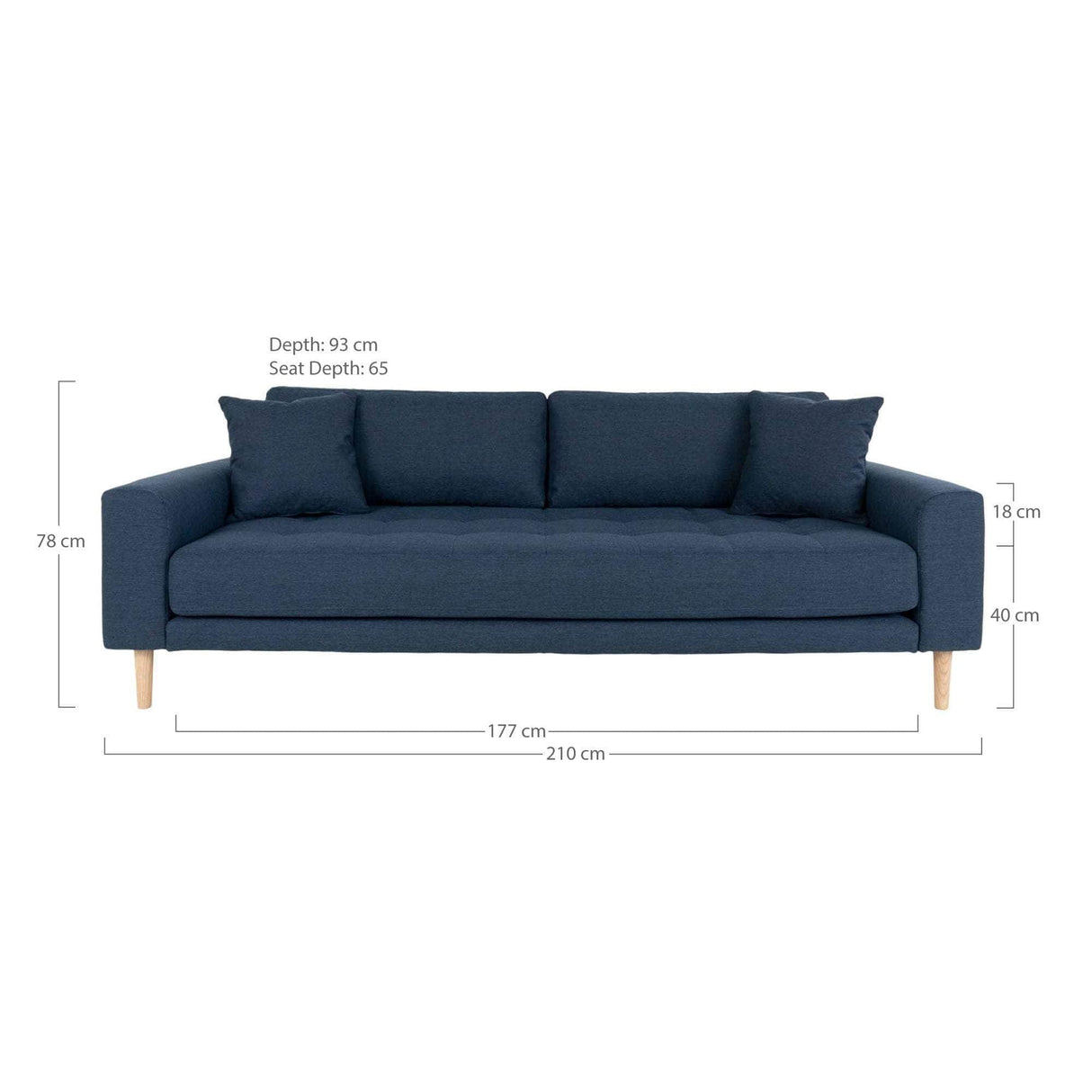 House Nordic Lido 3 Personers Sofa
