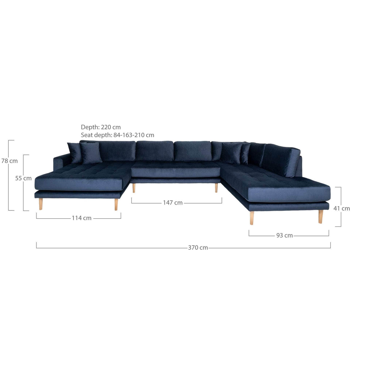 House Nordic Lido U-Sofa Åben Ende