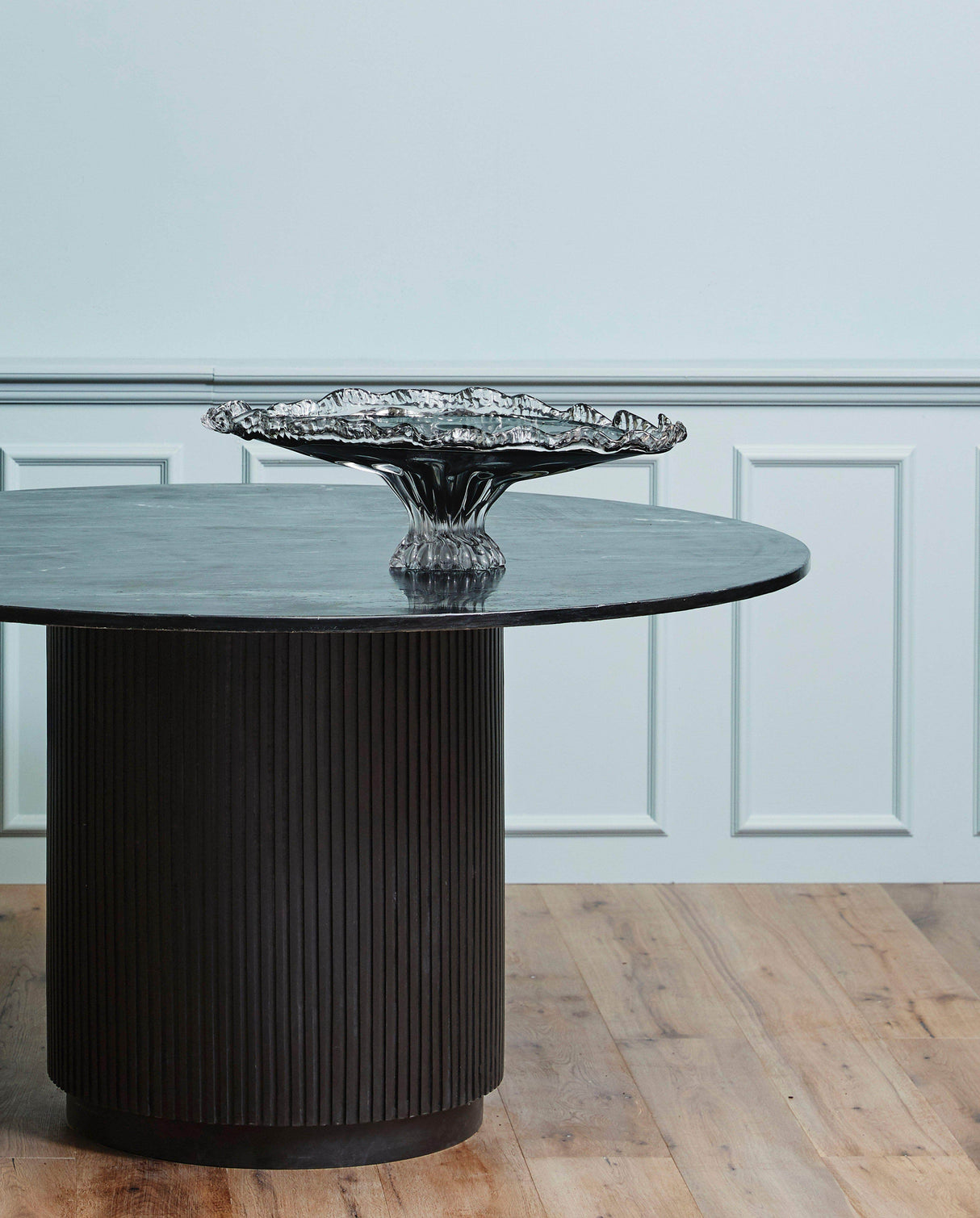 Nordal ERIE round dining table black marble top