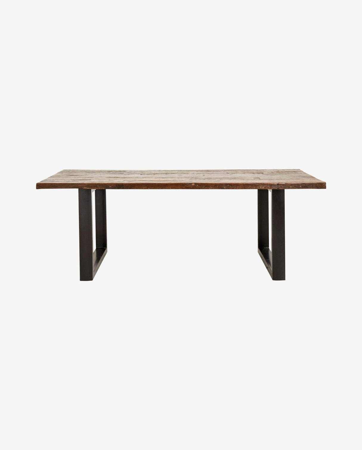 Nordal VINTAGE iron table w/wooden top, raw