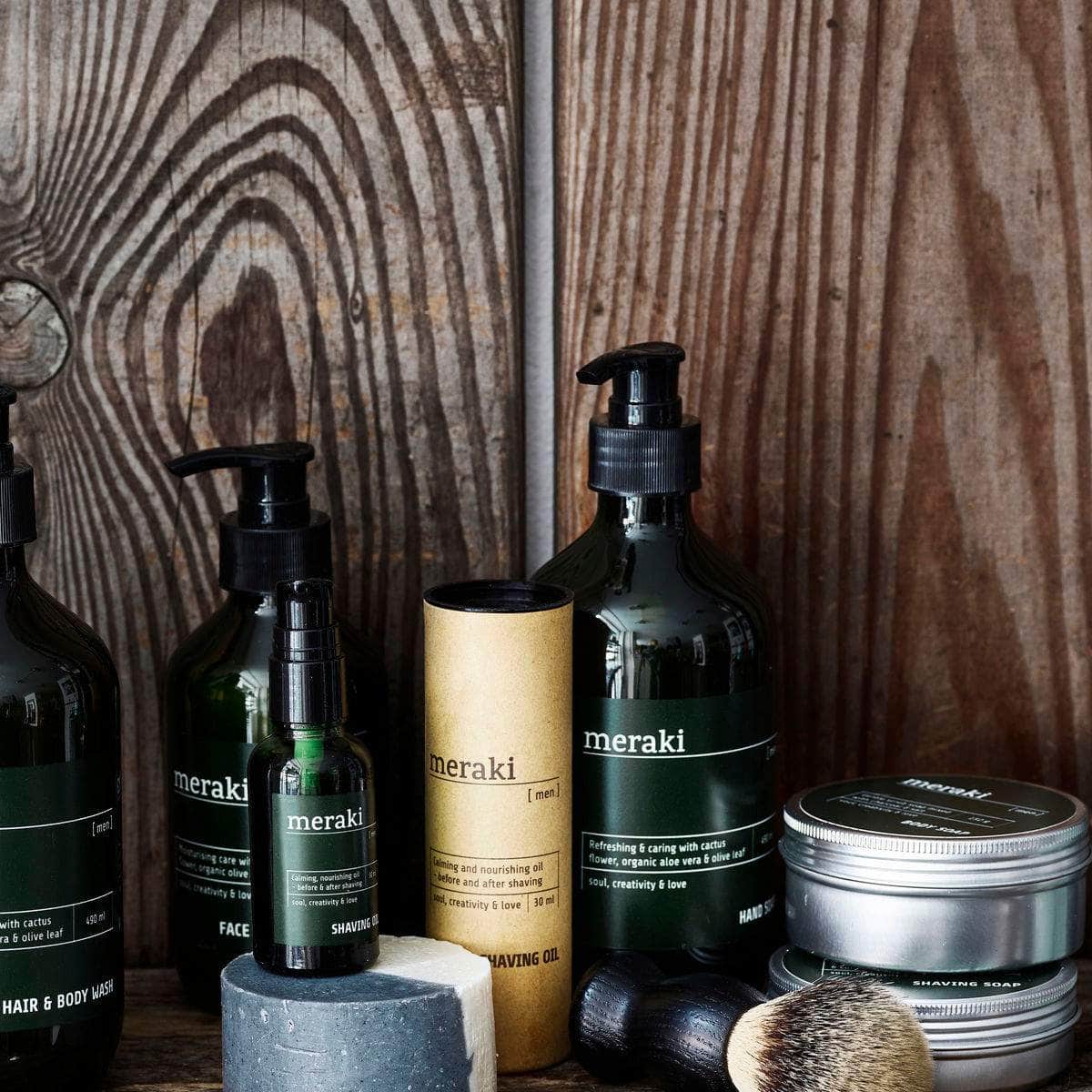 Meraki Barberbørste, Men, Sort