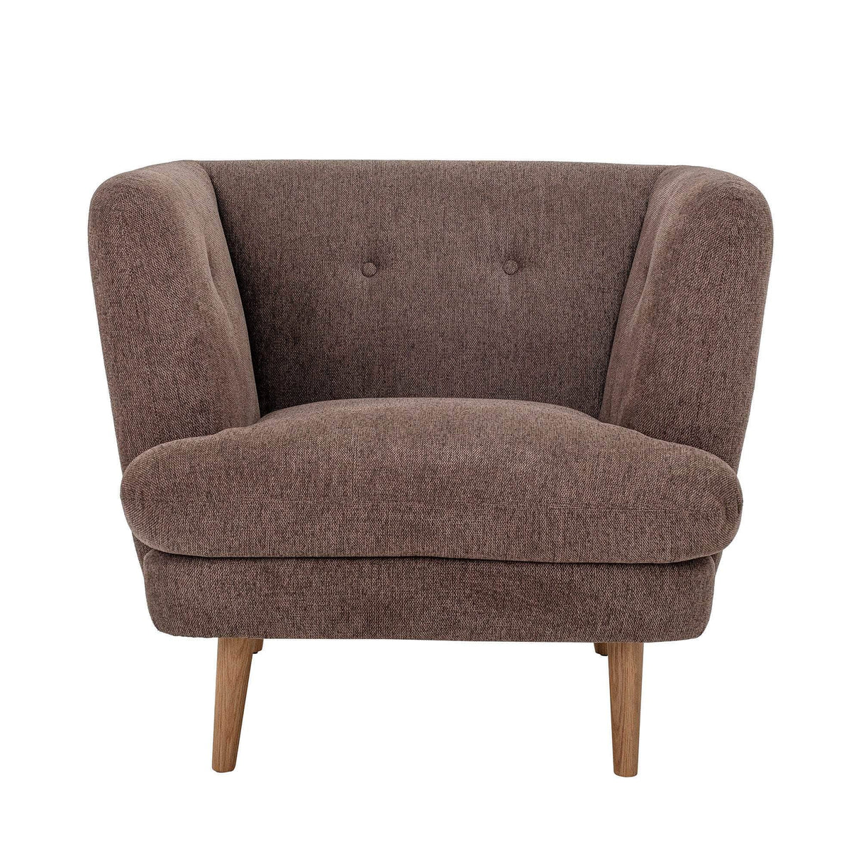 Bloomingville Elliot Lounge Stol, Brun, Polyester
