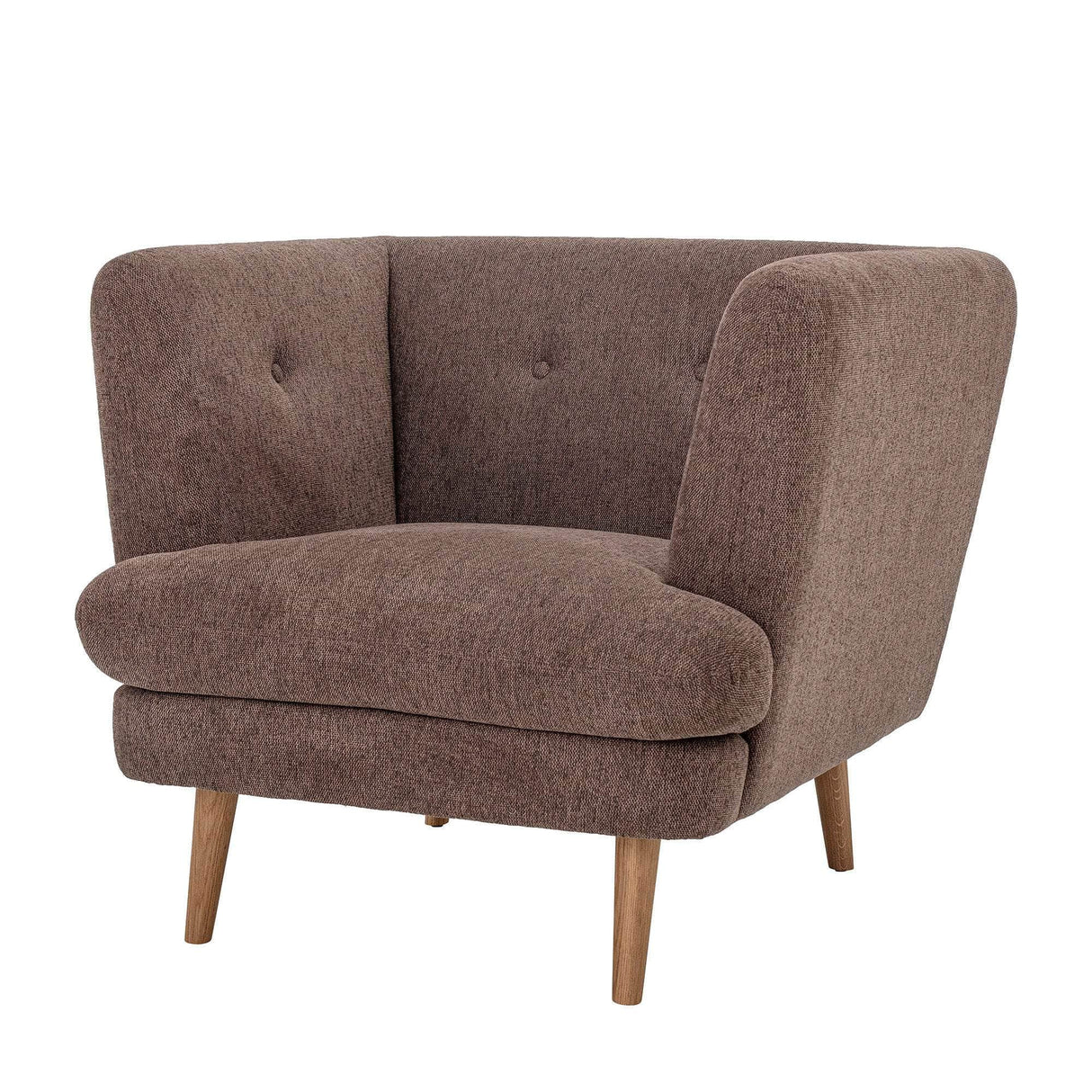 Bloomingville Elliot Lounge Stol, Brun, Polyester