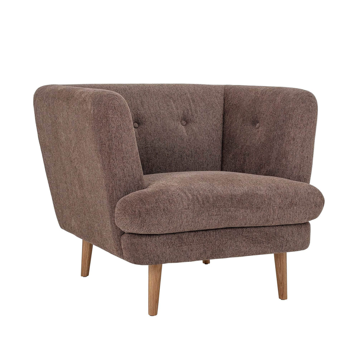 Bloomingville Elliot Lounge Stol, Brun, Polyester