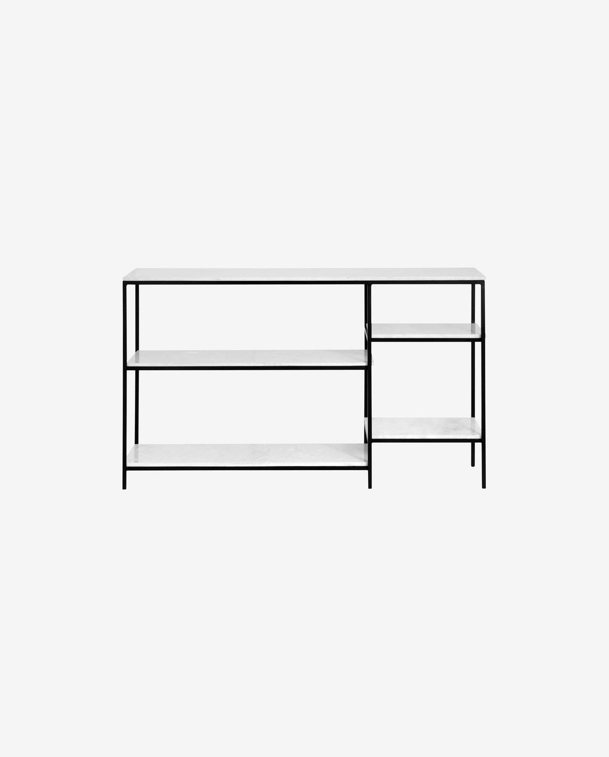 Nordal SKY white marble console w/black frame