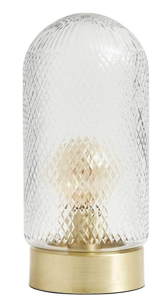 Nordal DOME lamp, high, cut glass/brass