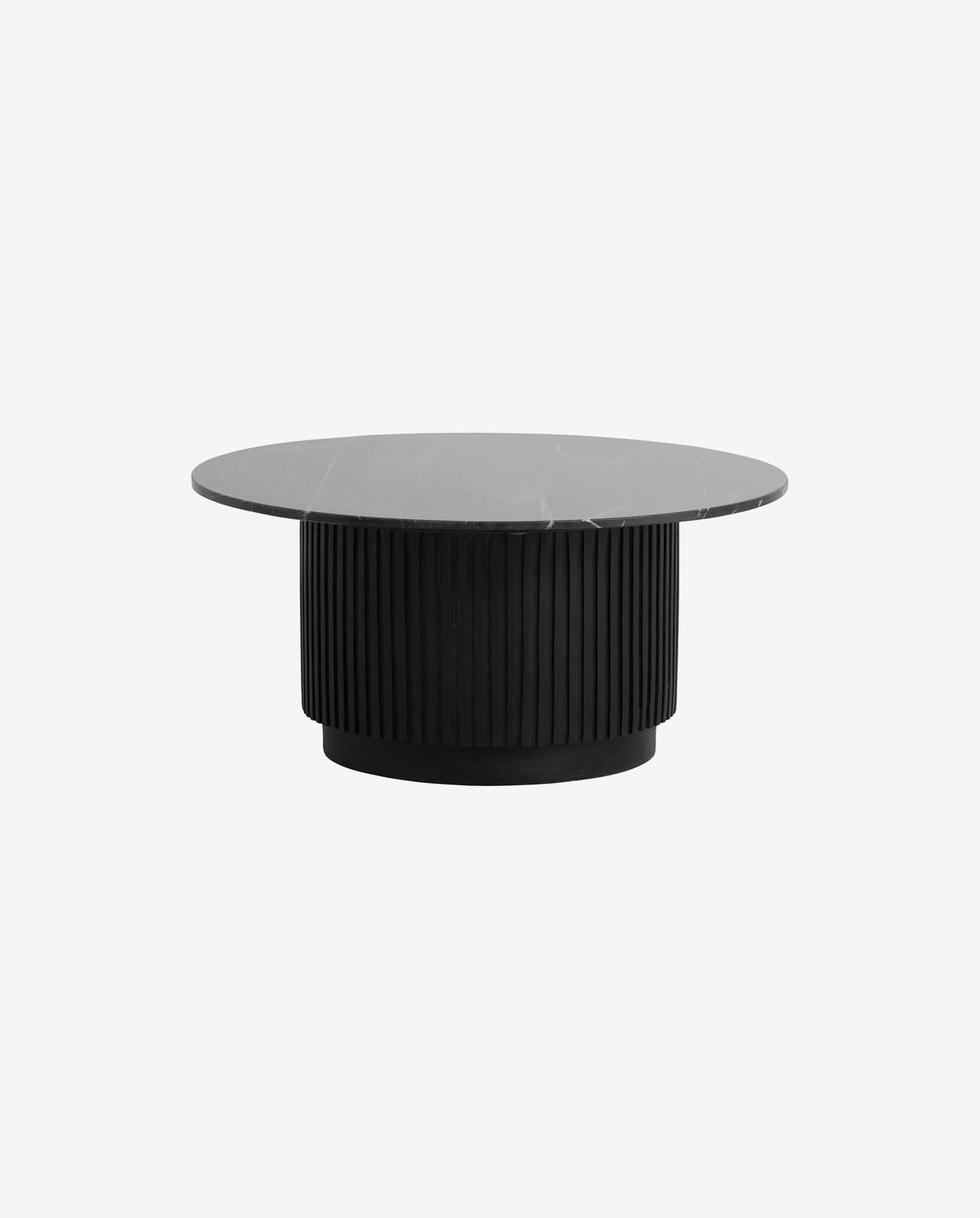 Nordal ERIE round coffee table black marble top