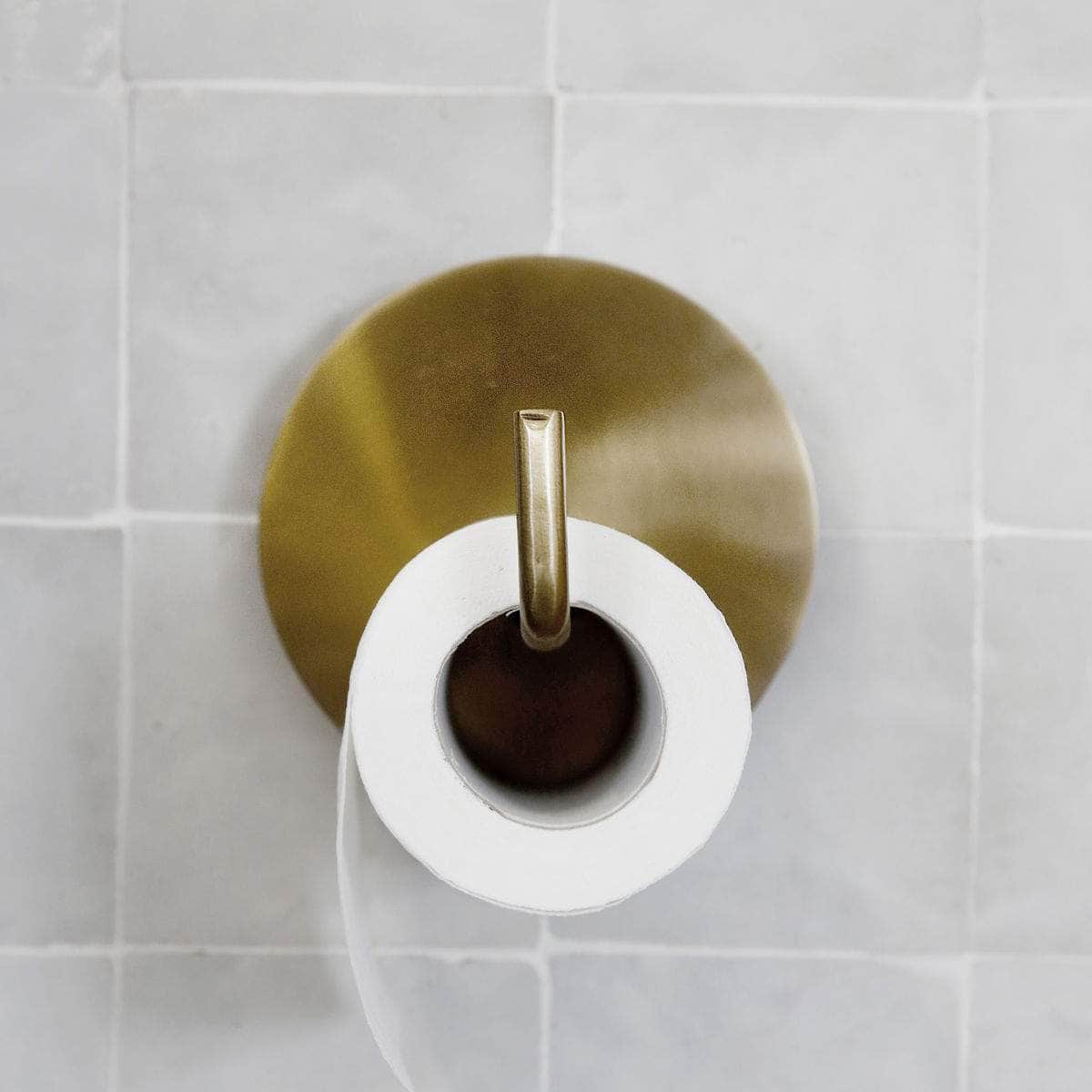 House Doctor Toiletpapirholder, Text, Messing