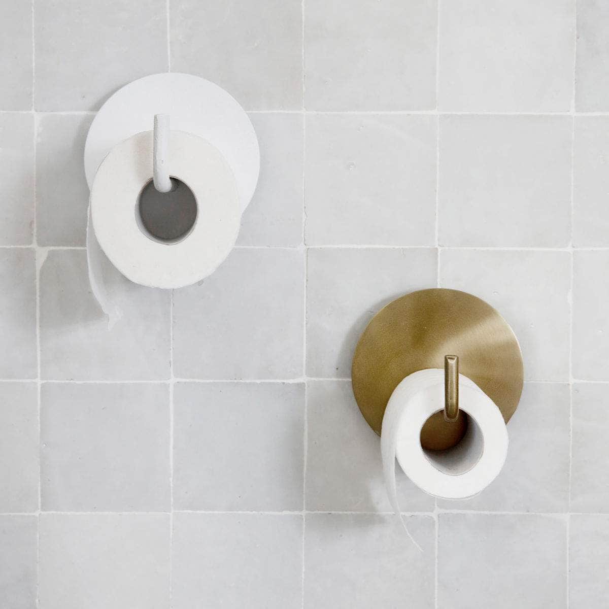 House Doctor Toiletpapirholder, Text, Messing