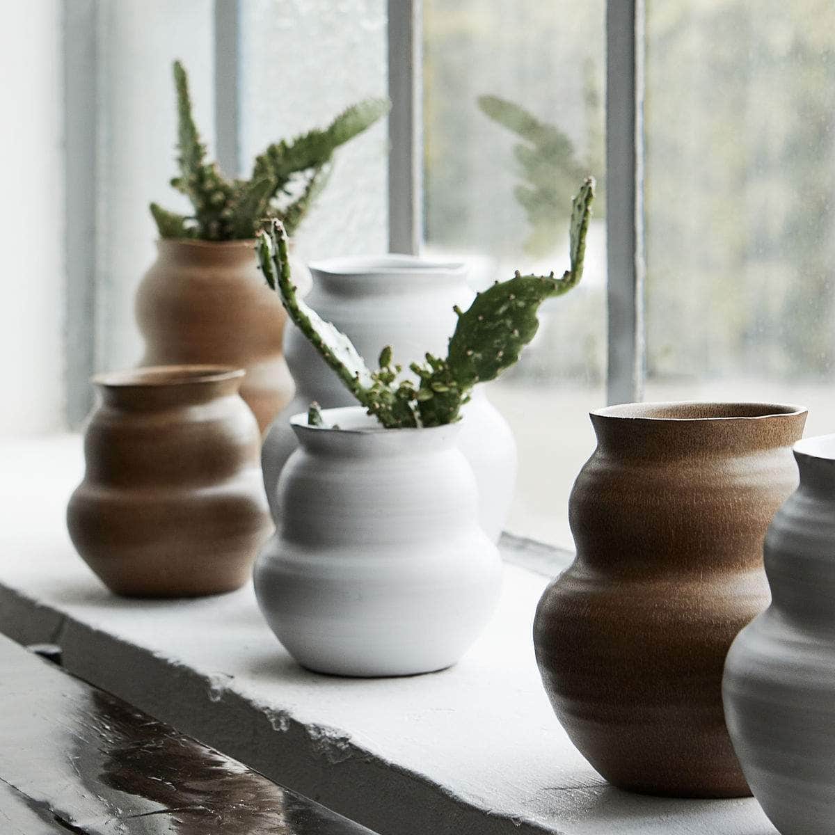 House Doctor Vase, Juno, Hvid