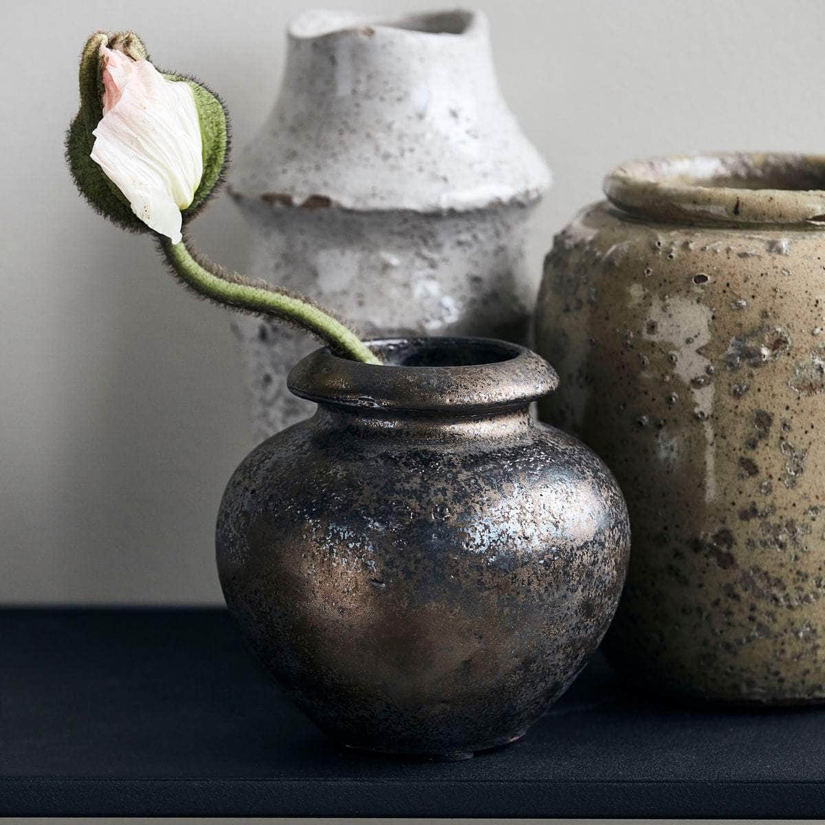 House Doctor Vase, Mini, Bronze, Brun