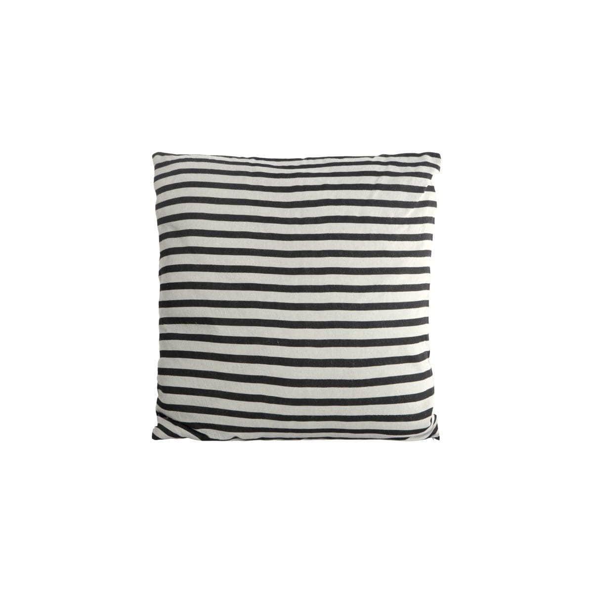 House Doctor Pudebetræk, Stripe, Sort/Grå