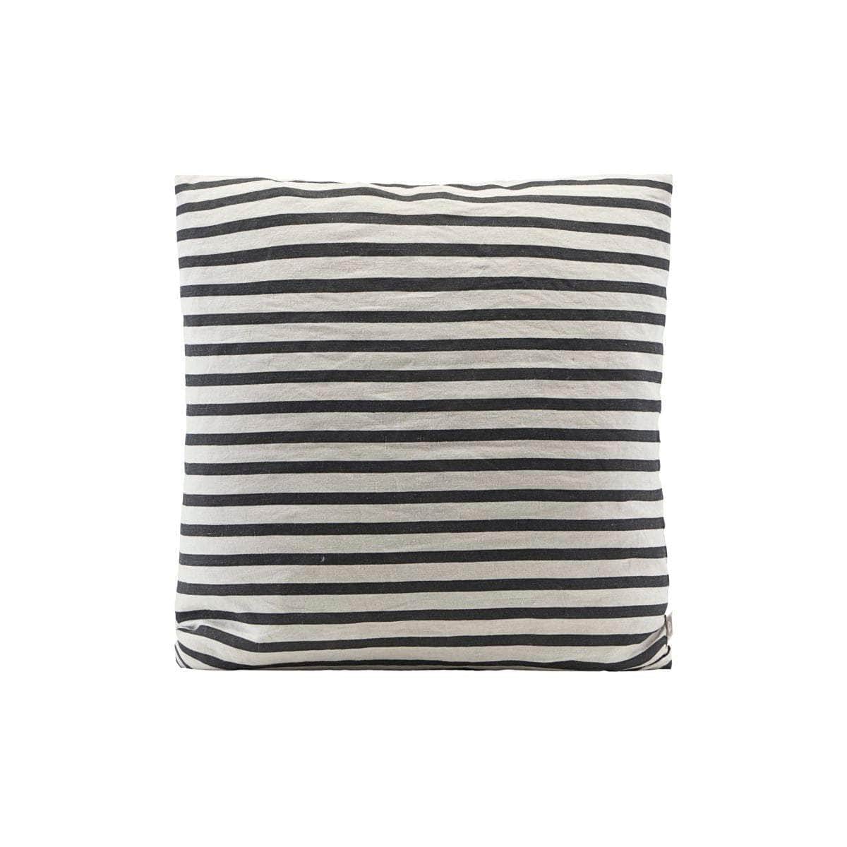House Doctor Pudebetræk, Stripe, Sort/Grå