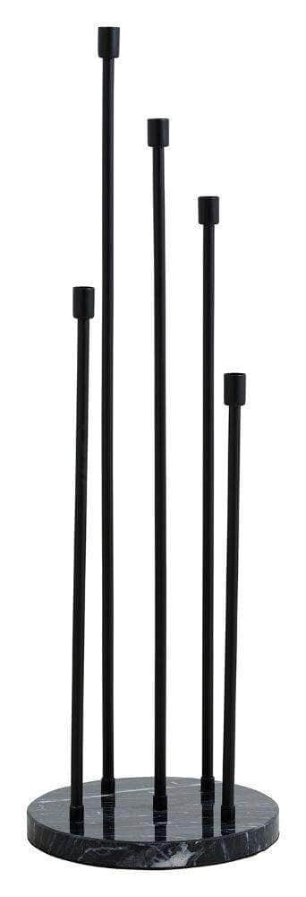 Nordal MILOS floor candle holder, black
