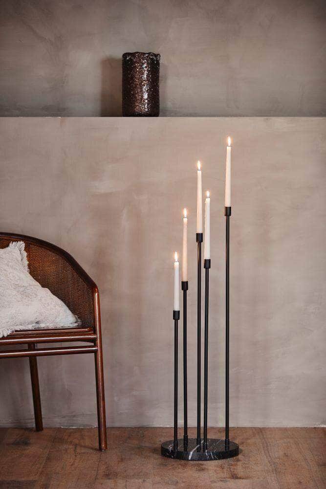 Nordal MILOS floor candle holder, black