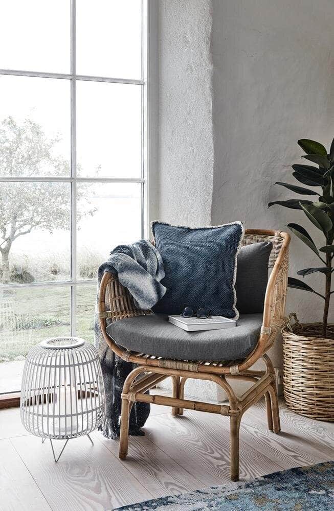 Nordal BALI rattan armchair w/grey seating