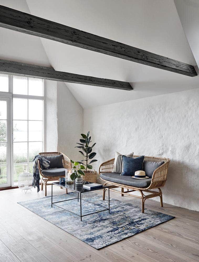 Nordal BALI rattan armchair w/grey seating