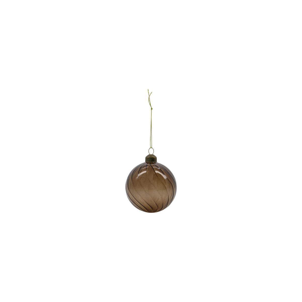 House Doctor Julepynt, Fluted, Amber