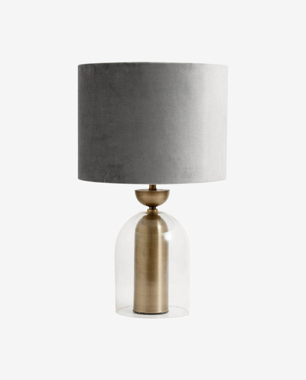 Nordal Lamp shade, velvet, grey