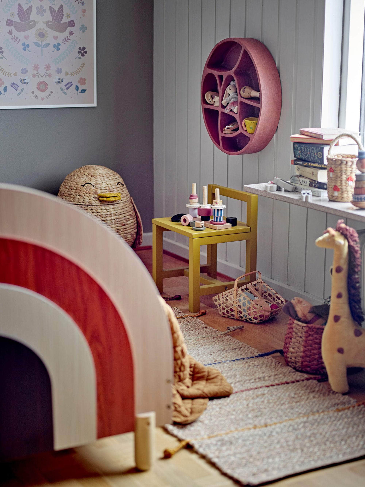 Bloomingville MINI Rese Stol, Gul, MDF