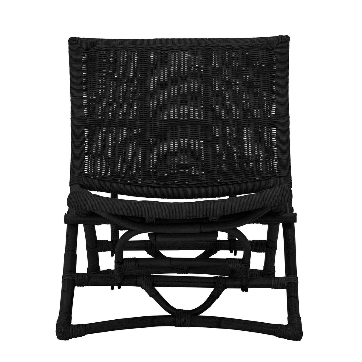 Bloomingville Baz Lounge Stol, Sort, Rattan