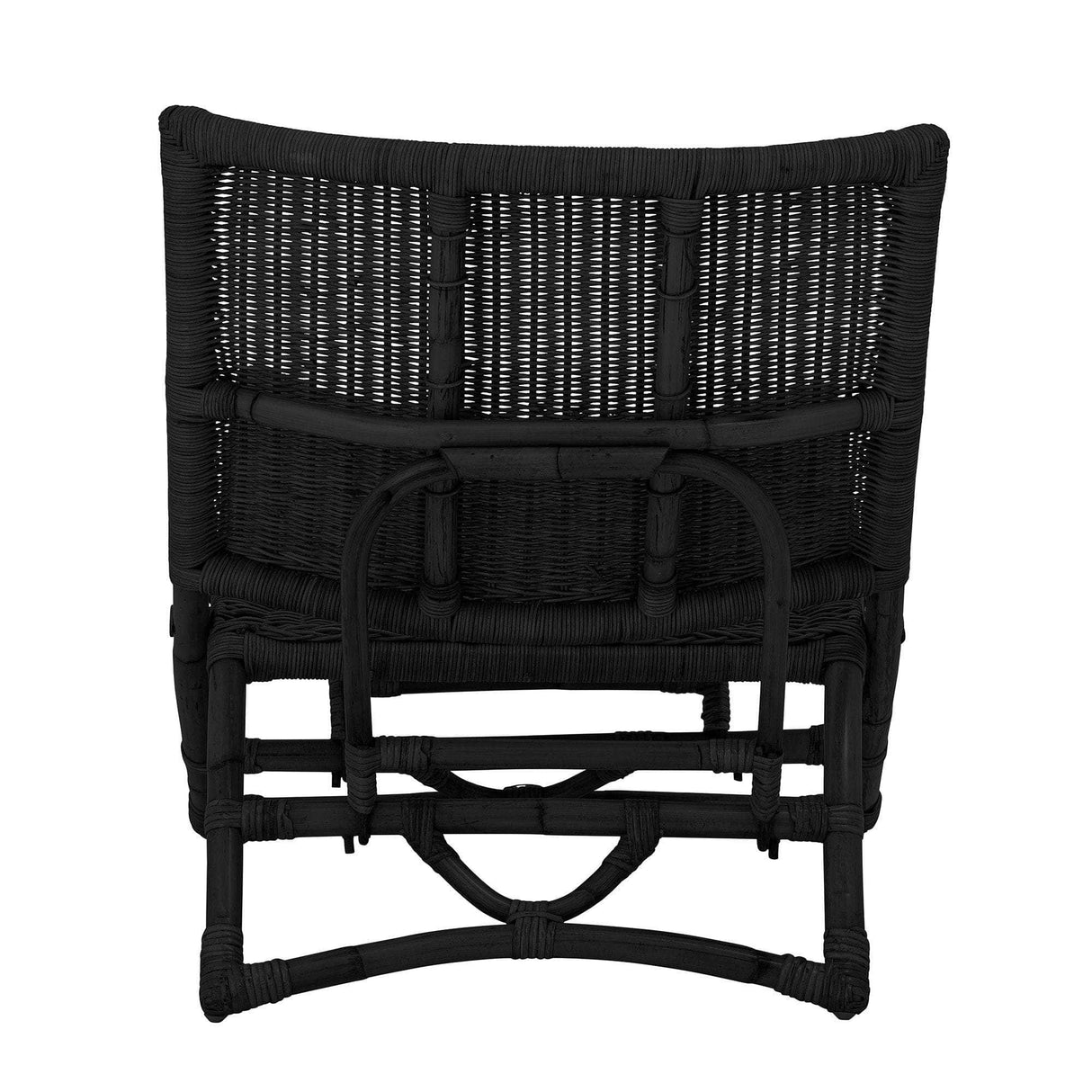 Bloomingville Baz Lounge Stol, Sort, Rattan