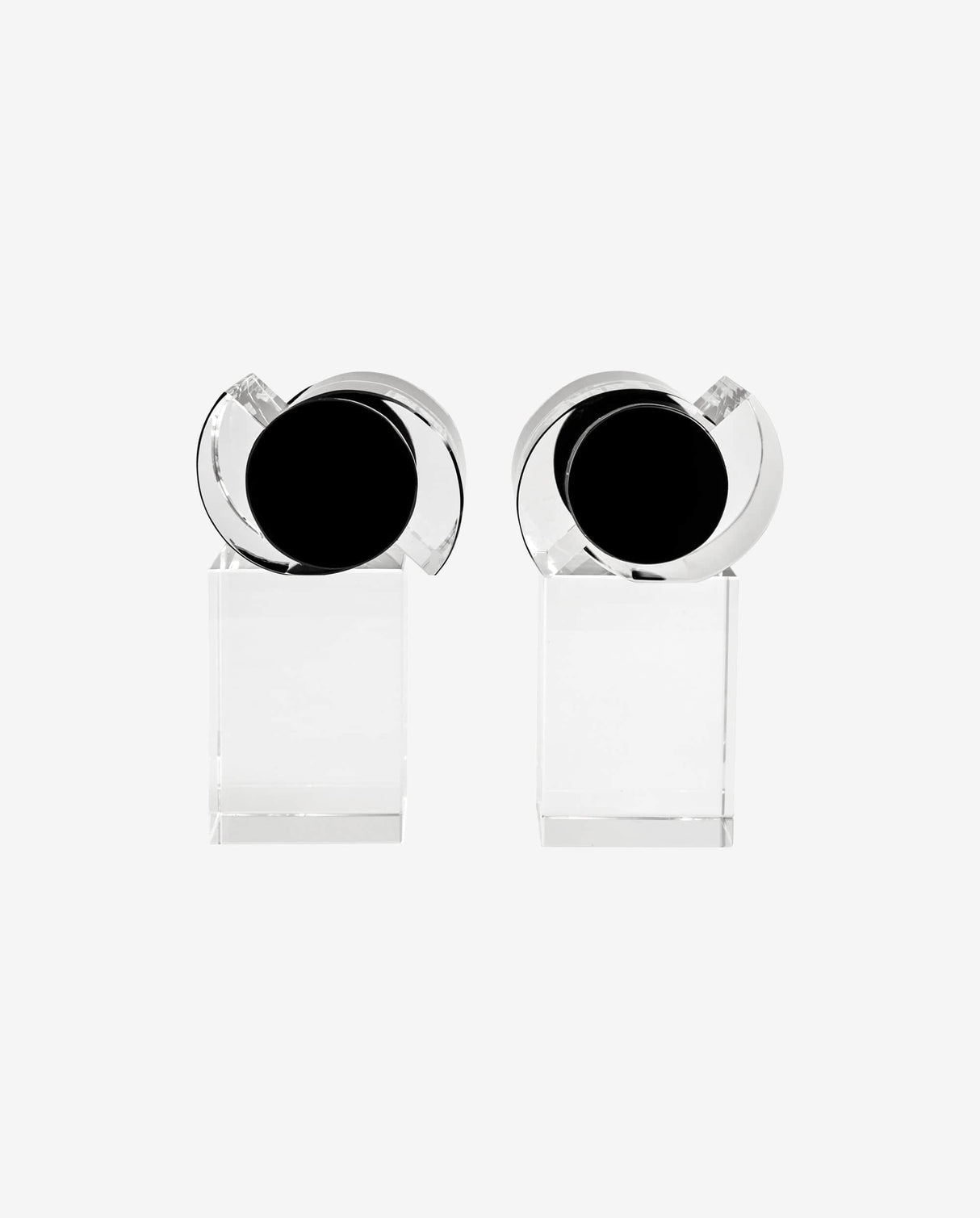 Nordal CLEAR book stands, black detail