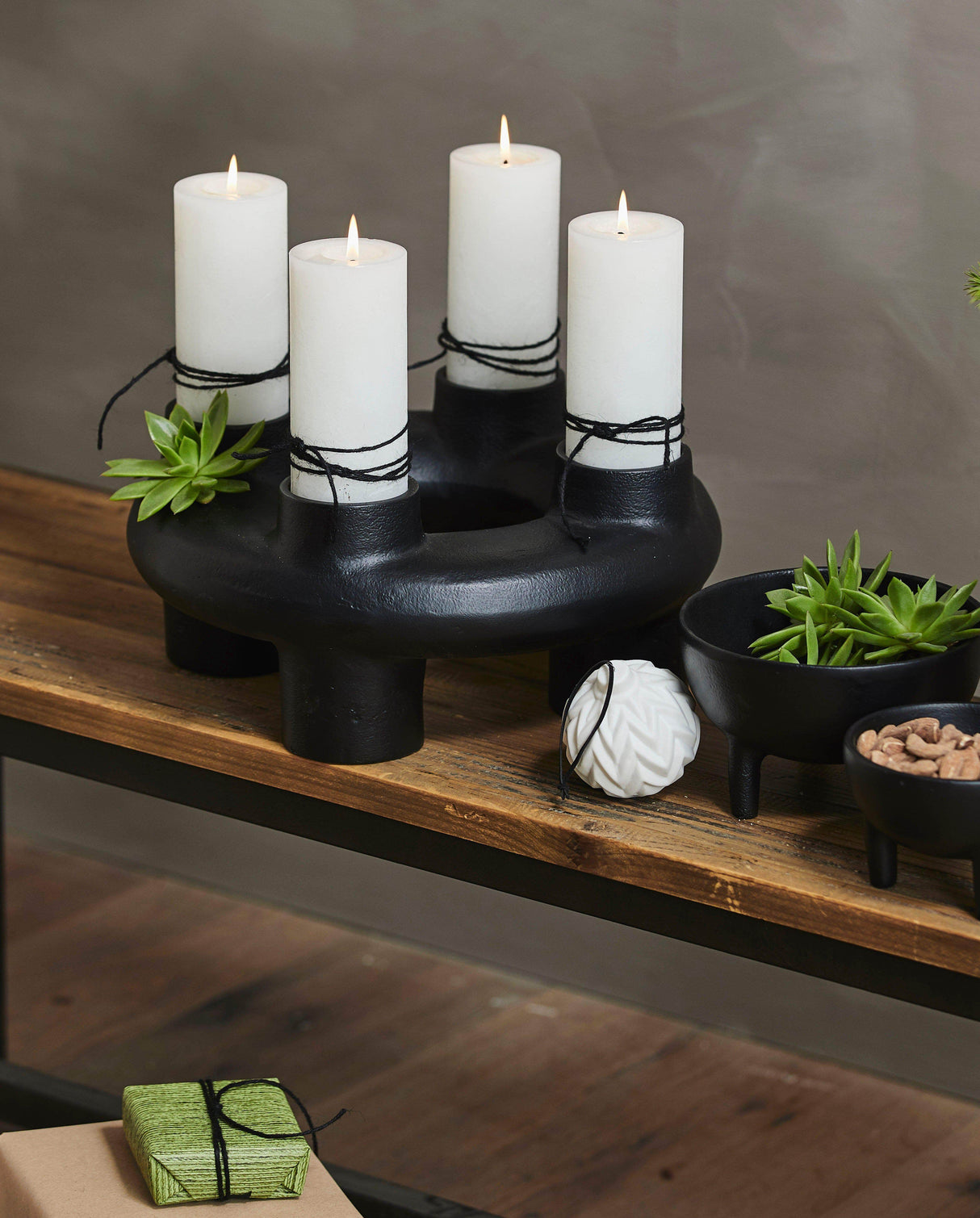 Nordal SENJA candle holder, large, f/4 candles
