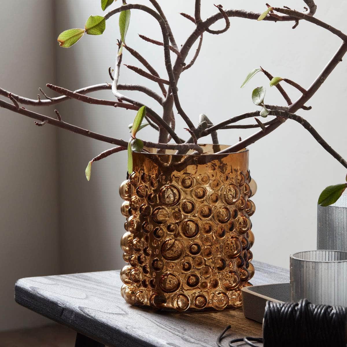 House Doctor Vase, Foam, Amber