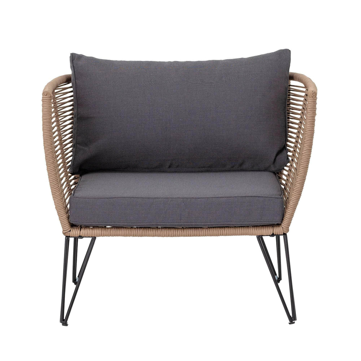 Bloomingville Mundo Lounge Stol, Brun, Metal