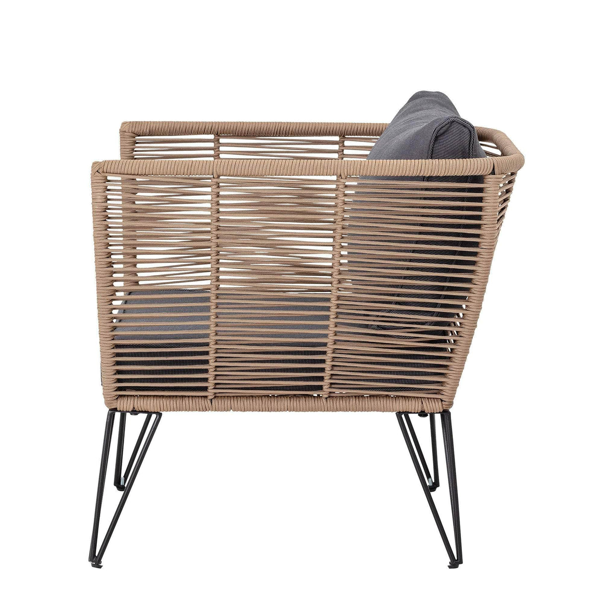 Bloomingville Mundo Lounge Stol, Brun, Metal