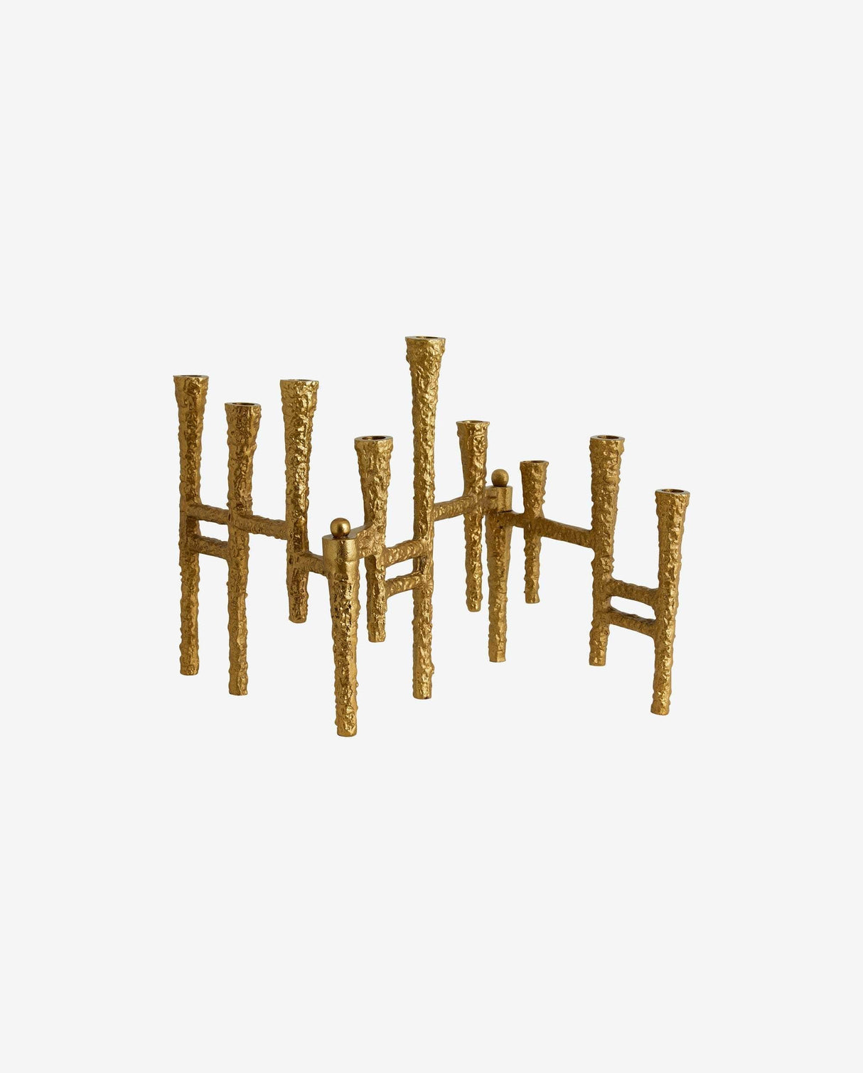 Nordal VAILA candle holder, gold, f/9 candles