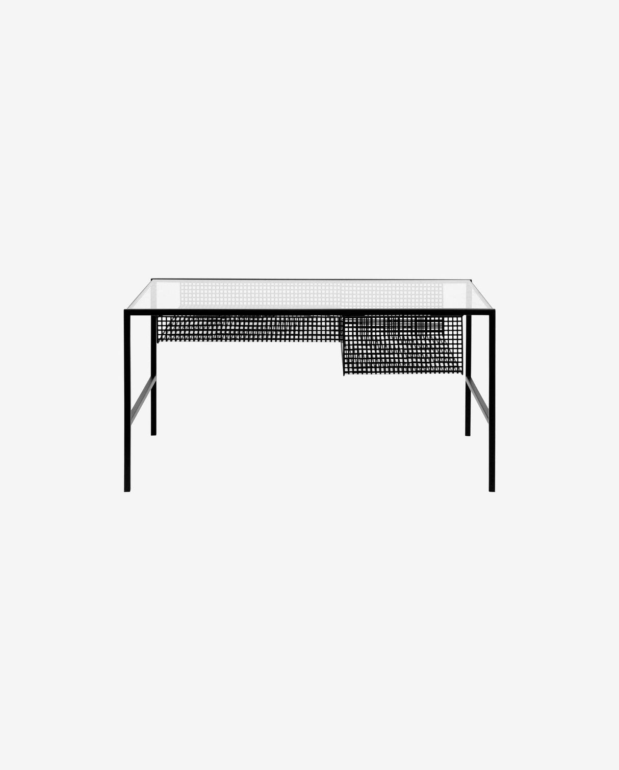 Nordal IRONA coffee table w. glass plate
