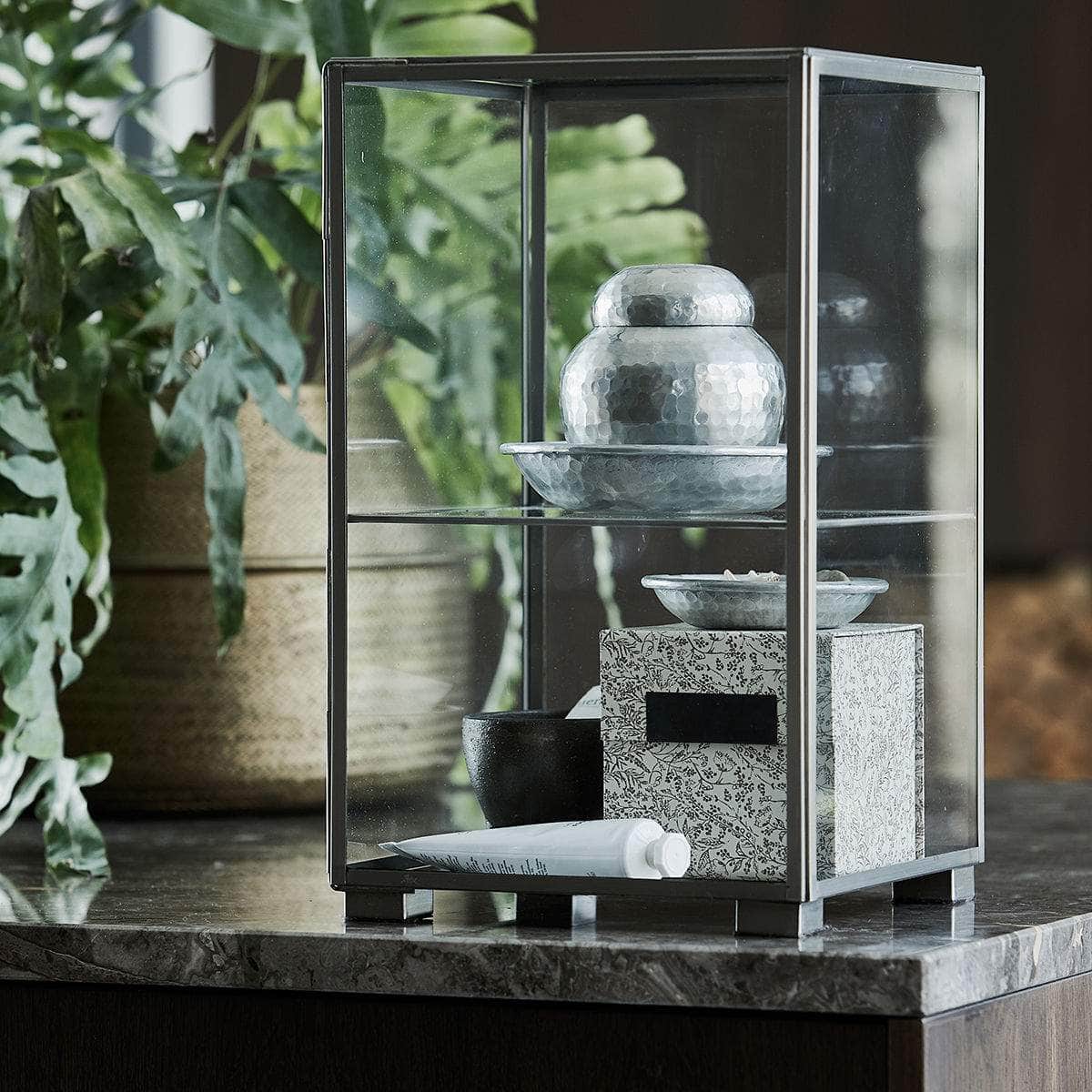 House Doctor Opbevaring m. låg, Galior, Sølv finish