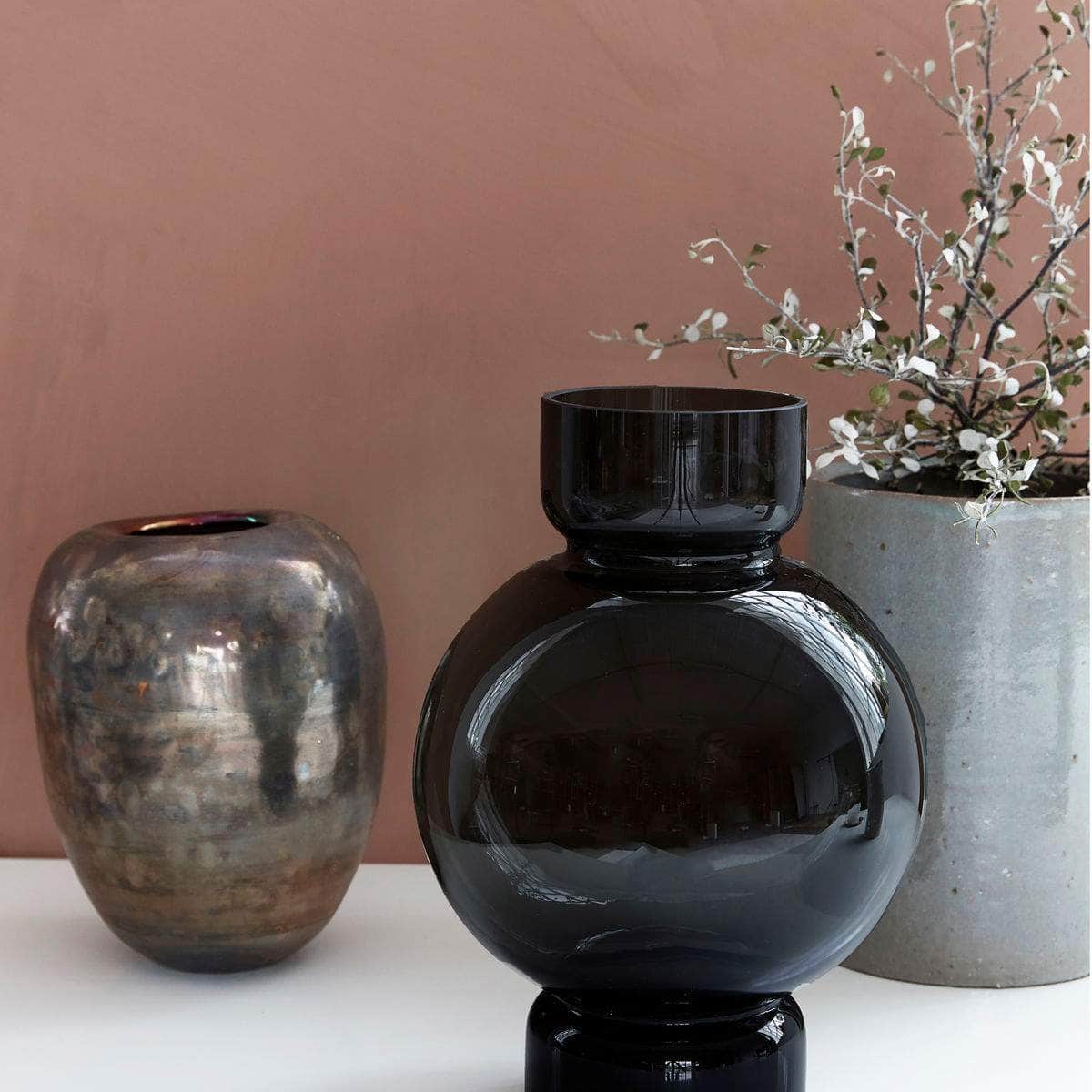 House Doctor Vase, Bubble, Grå