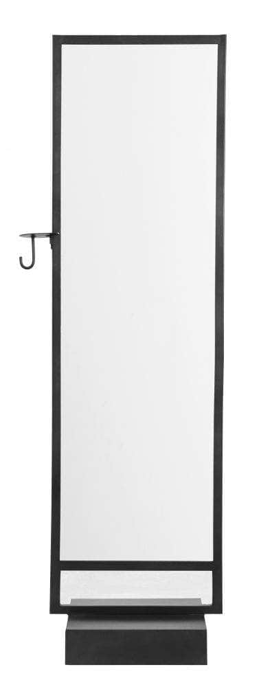 Nordal HALLWAY mirror on stand, black iron