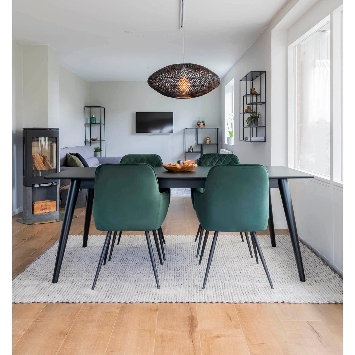 House Nordic Harbo Spisebordsstol - Sæt af 2