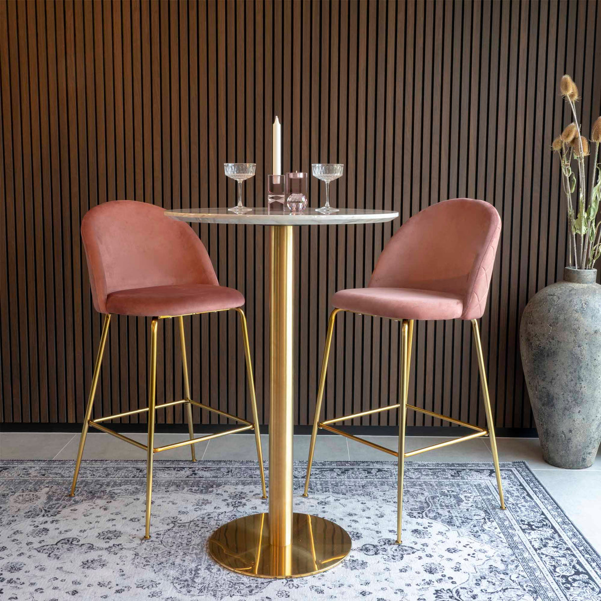 House Nordic Lausanne Bar Stol - Sæt af 2