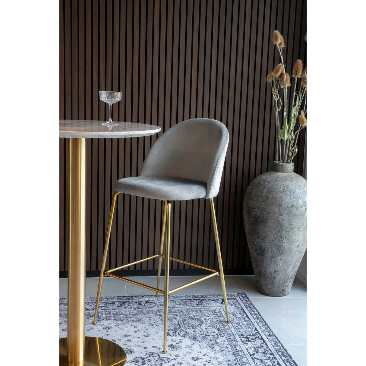 House Nordic Lausanne Bar Stol - Sæt af 2