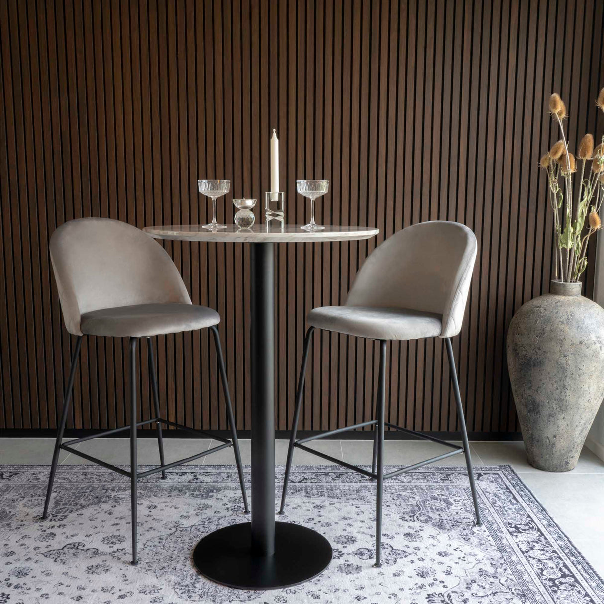House Nordic Lausanne Bar Stol - Sæt af 2